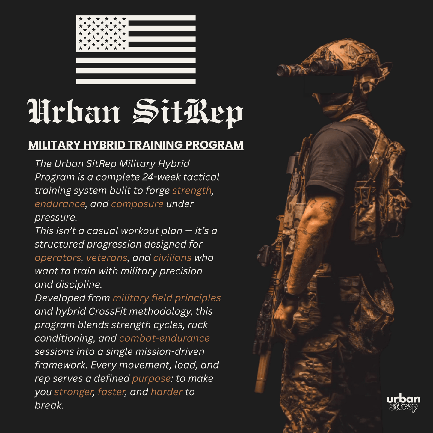 Urban Sitrep: Military Hybrid Training Program - Urban Sitrep