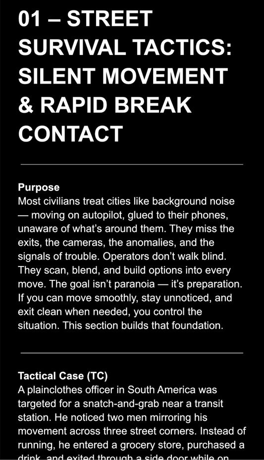 Drop 001 Baseline Survival Protocol