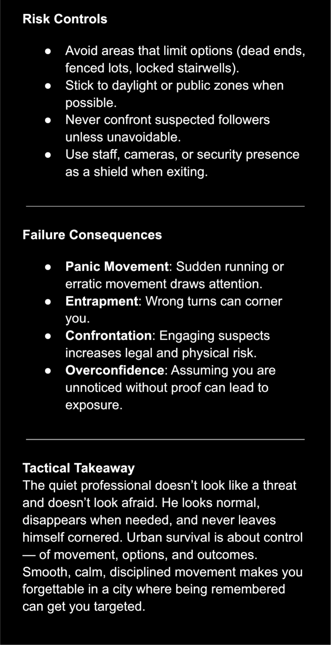Drop 001 Baseline Survival Protocol