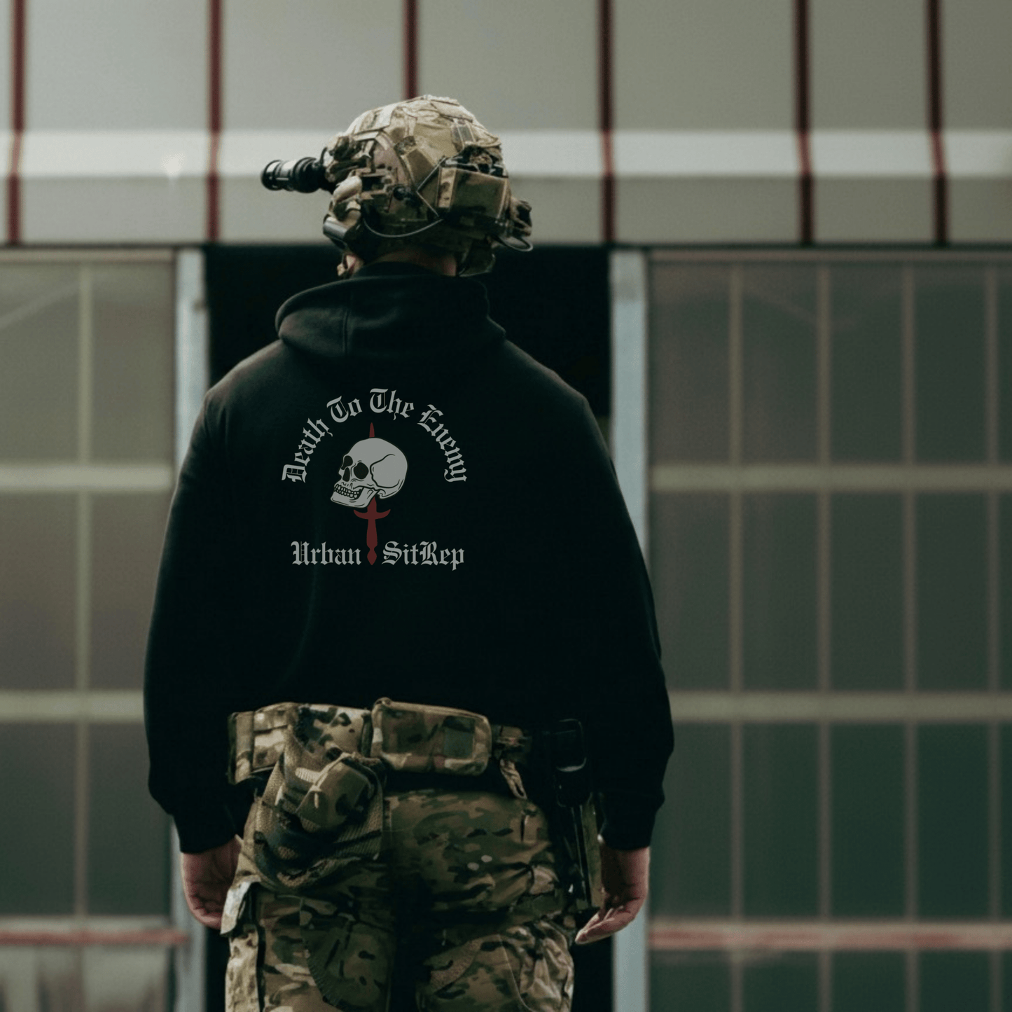 Urban Sitrep Death To The Enemy Hoodie - Urban Sitrep