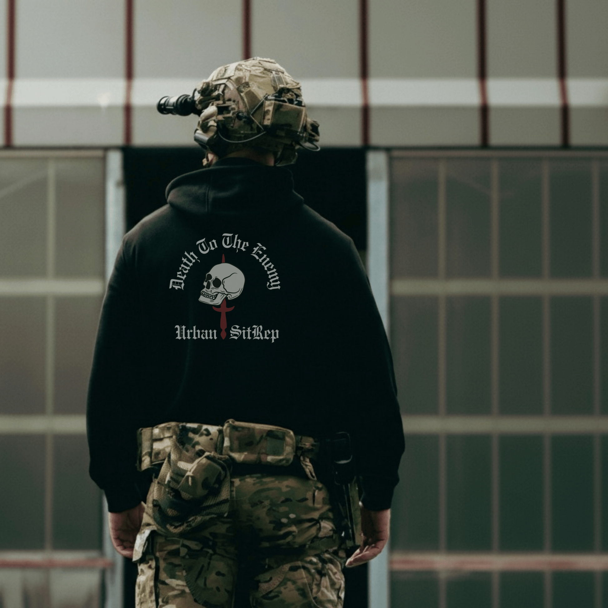 Urban Sitrep Death To The Enemy Hoodie - Urban Sitrep