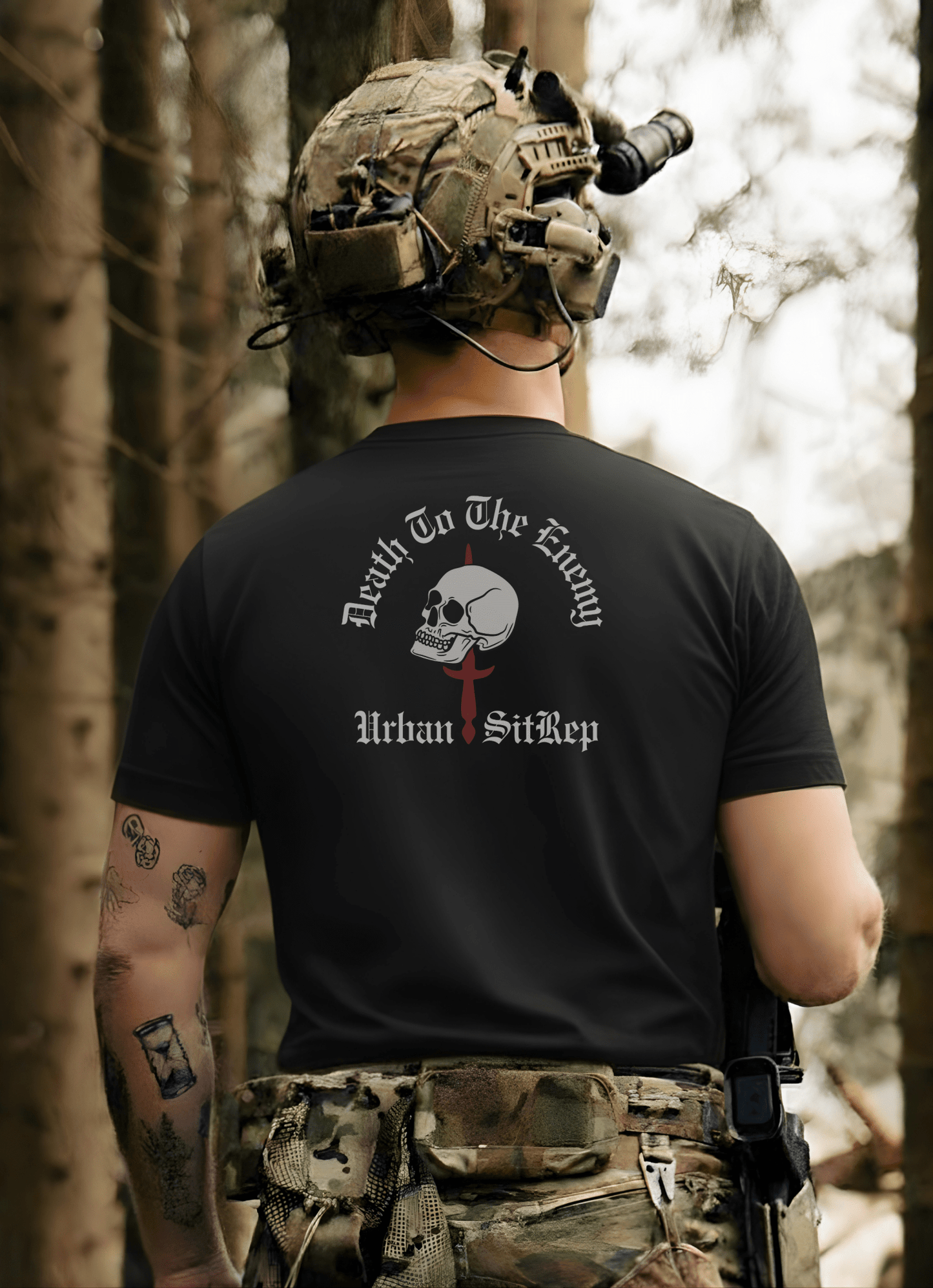 Urban Sitrep Death To The Enemy Tee - Urban Sitrep