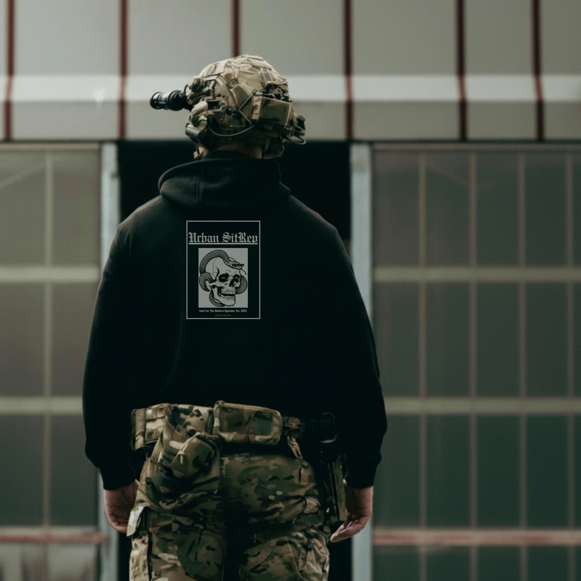 Urban Sitrep Skull & Serpent Hoodie - Urban Sitrep