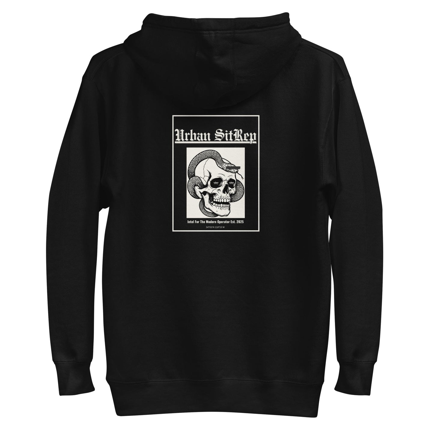 Urban Sitrep Skull & Serpent Hoodie - Urban Sitrep