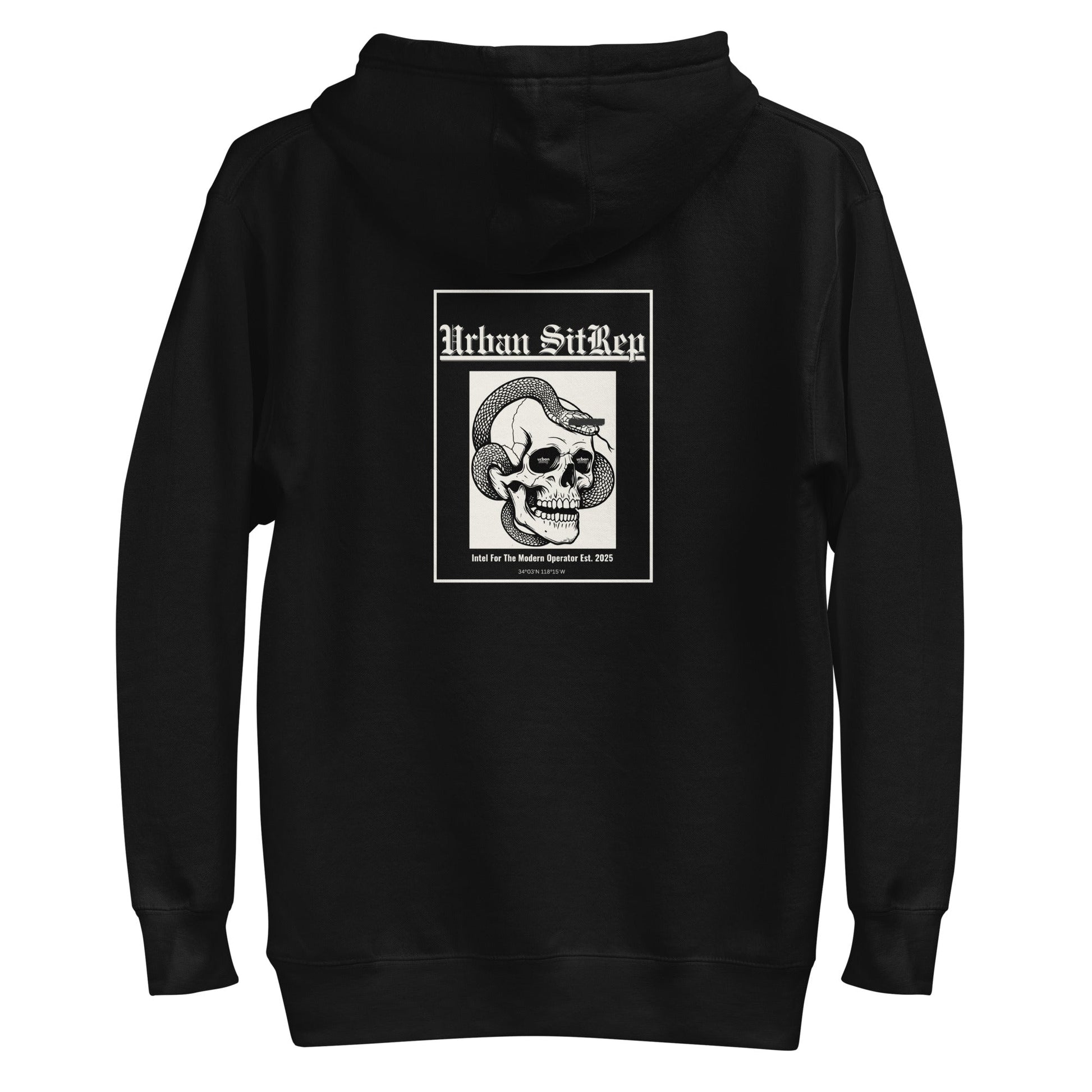 Urban Sitrep Skull & Serpent Hoodie - Urban Sitrep