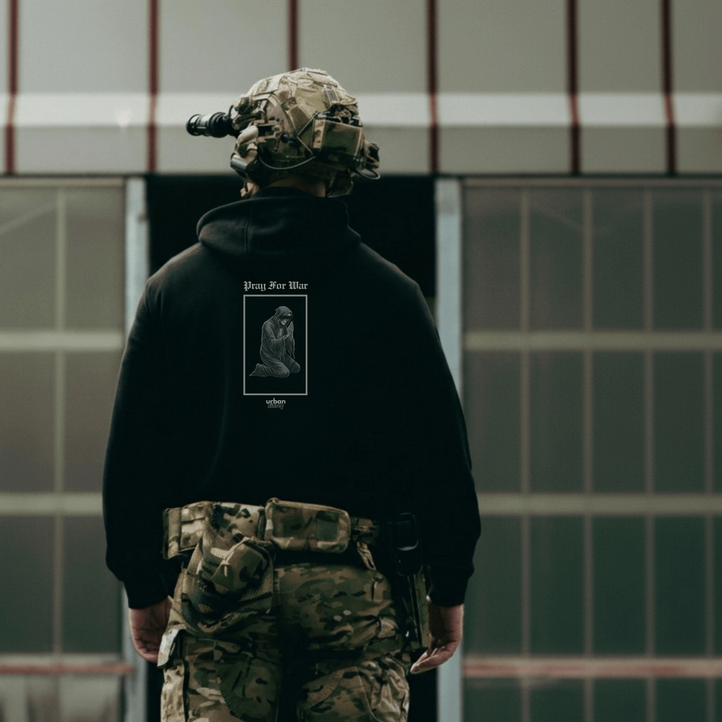 Urban Strep Pray For War Hoodie - Urban Sitrep