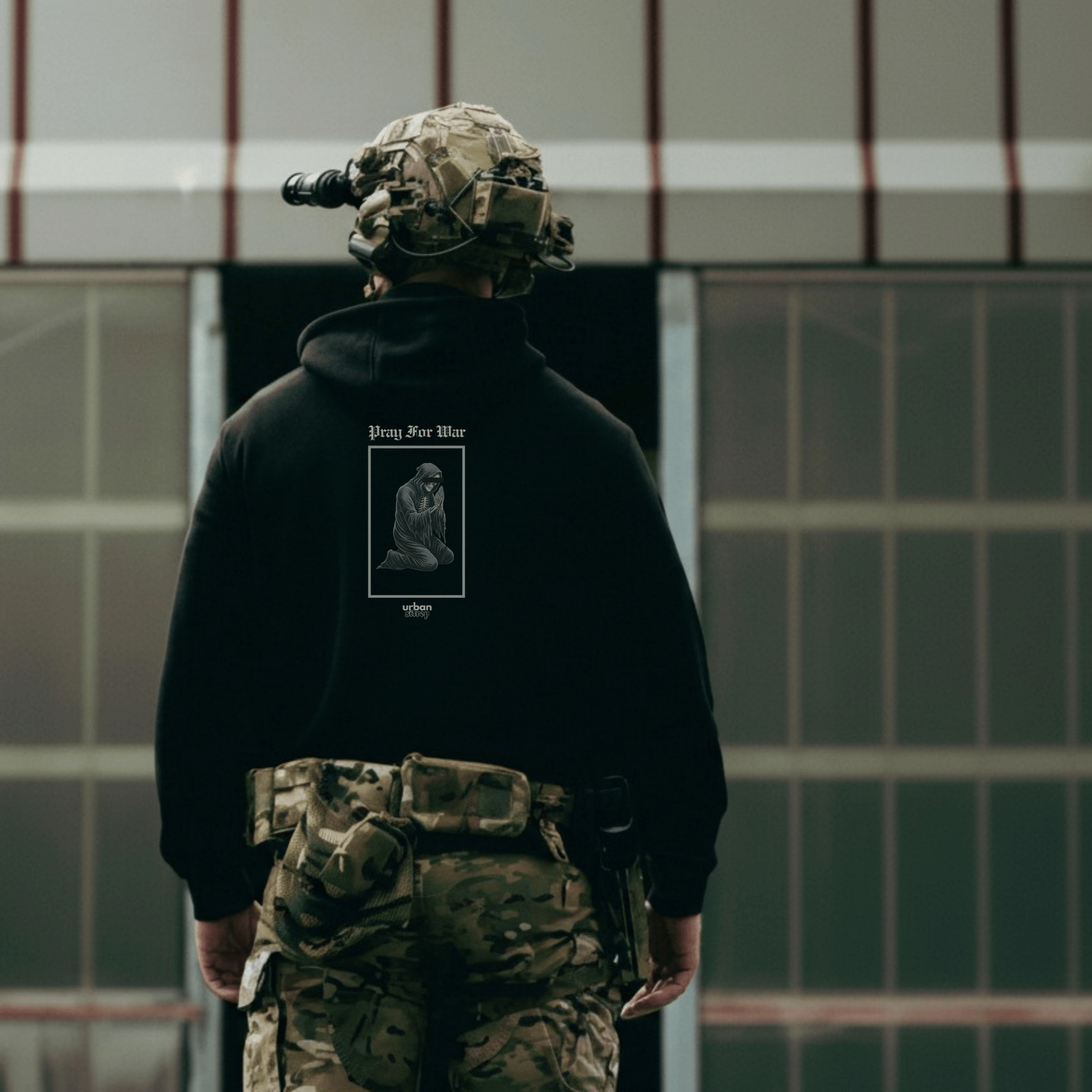 Urban Strep Pray For War Hoodie - Urban Sitrep